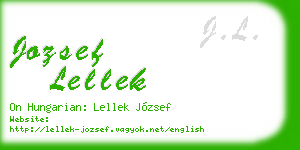 jozsef lellek business card